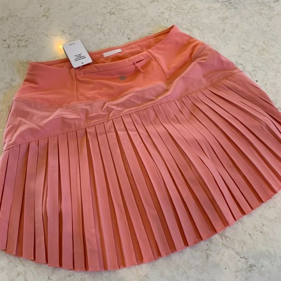 New tennis pickleball coral pleated skirt skort - Picture 8 of 9